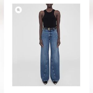 Anine Bing Briley Wide Straight Leg Jeans 26